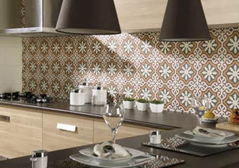 Abrumar Unión Punta de flecha Cocina moderna con azulejos rústicos. Ideas y combinaciones